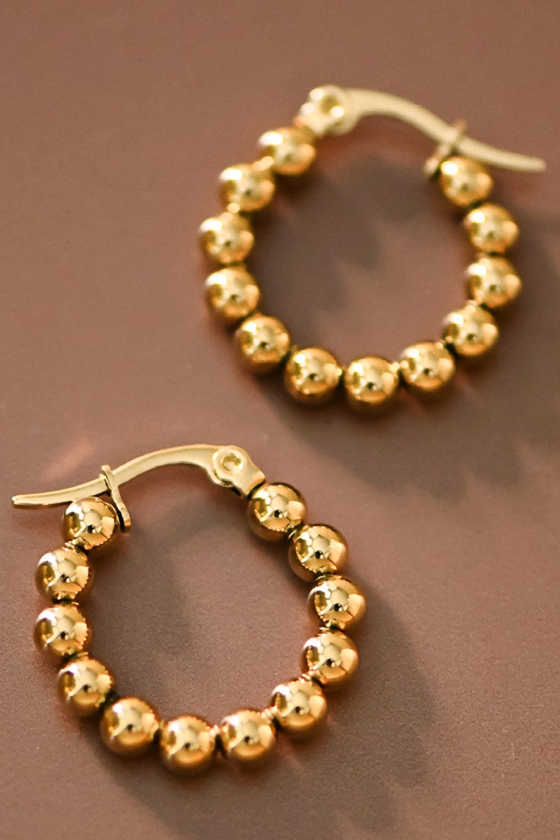 18k Waterproof Non-tarnish Stainless Steel Small Hoops